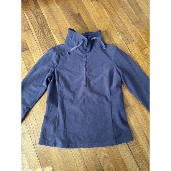 REI Women's Pullover 1/4 Zip Fleece Sweater Hiking Camping Outdoor Size M - Picture 2 of 4
